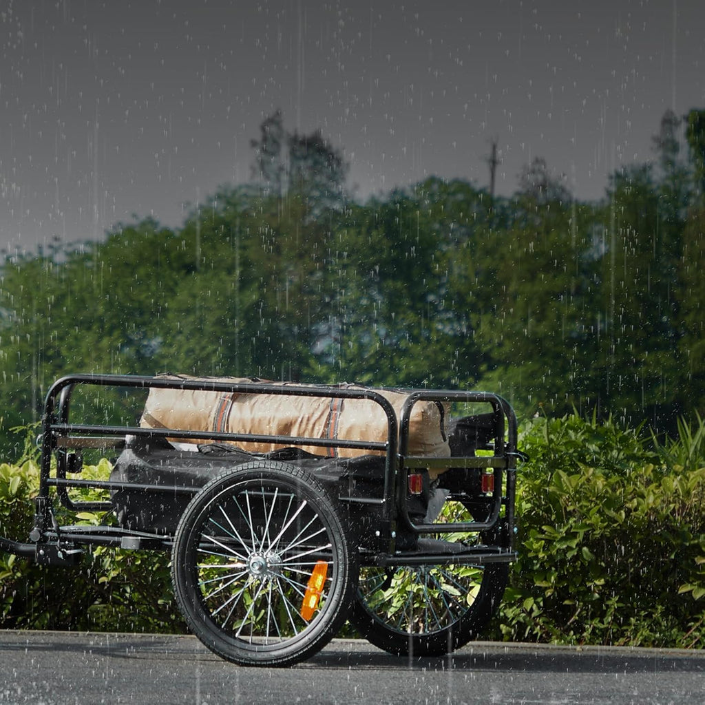 Foldable 160 lbs Bike Cargo Trailer